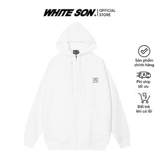 HOODIE FULLZIP "STORY VER2" DOUBLE LABEL WHITE