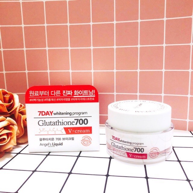 Combo dưỡng trắng da, mờ thâm Angel's Liquid 7Day Whitening Program Glutathione 700