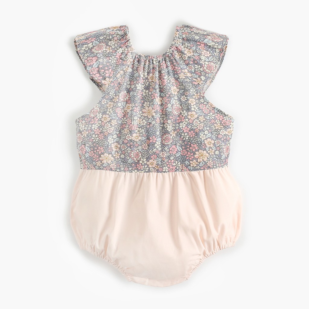 Romper Sanlutoz Họa Tiết Hoa Phong Cách Mùa Hè Đáng Yêu Cho Bé Gái