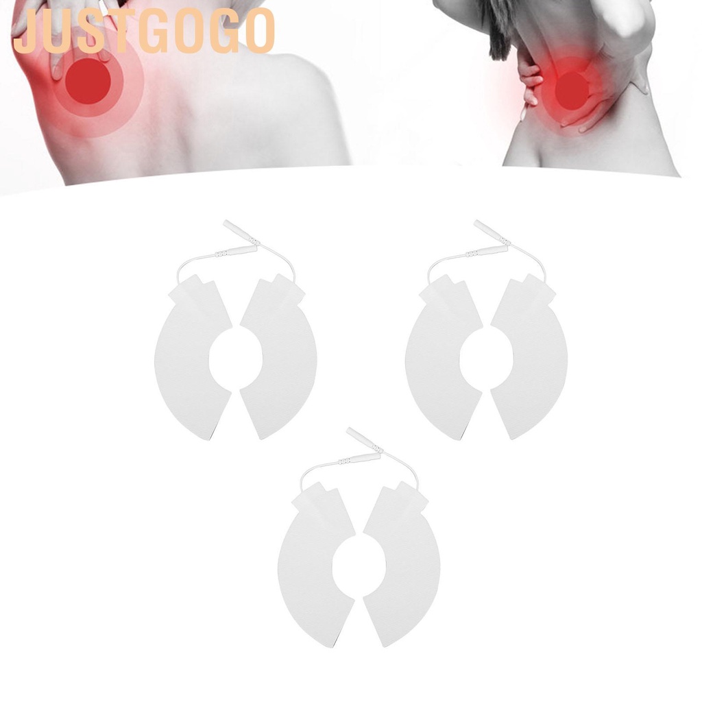 Bộ 3 miếng dán điện cực bằng vải không dệt cho máy mát xa điện<br />