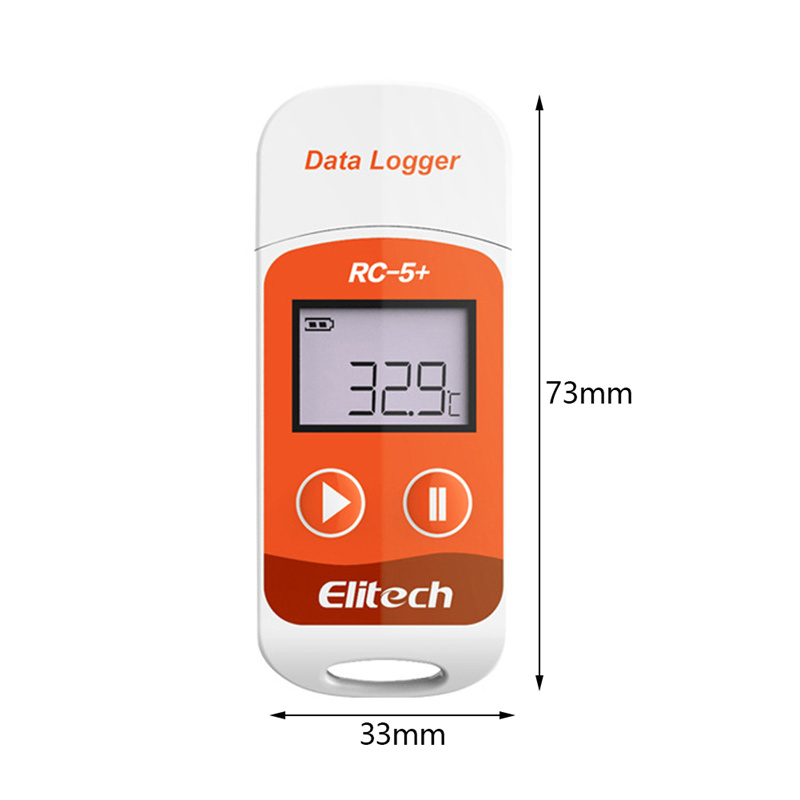 NA RC-5+ PDF Temperature Data Logger Upgraded Datalogger Recorder for Refrigeration Cold Chain Transport Labs