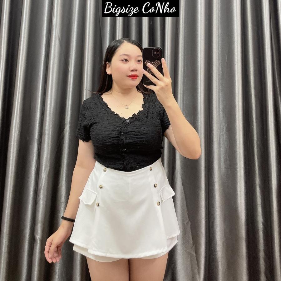 Áo thun xốp nữ bigsize cổ tim nhún co giãn mạnh XOP3