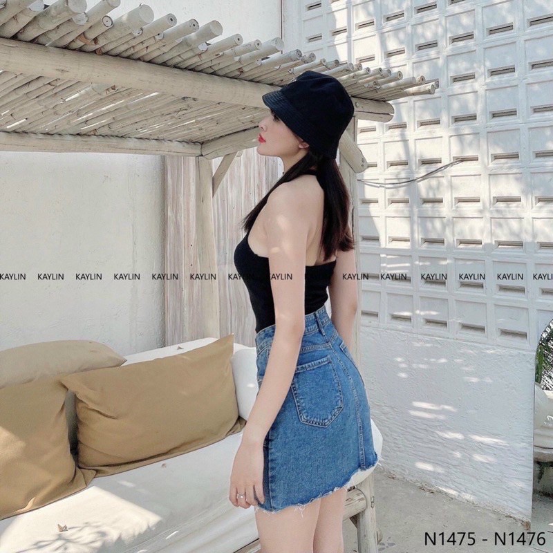 ÁO YẾM CỔ TRỤ THUN GÂN MỀM MỊN CO DÃN CÓ VIDEO+HÌNH THẬT