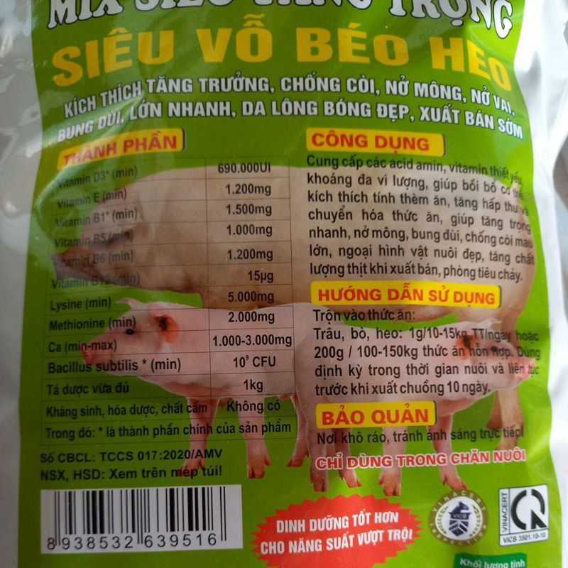 Siêu vỗ béo heo PIGS MAX 1kg Mix Siêu Tăng Trọng