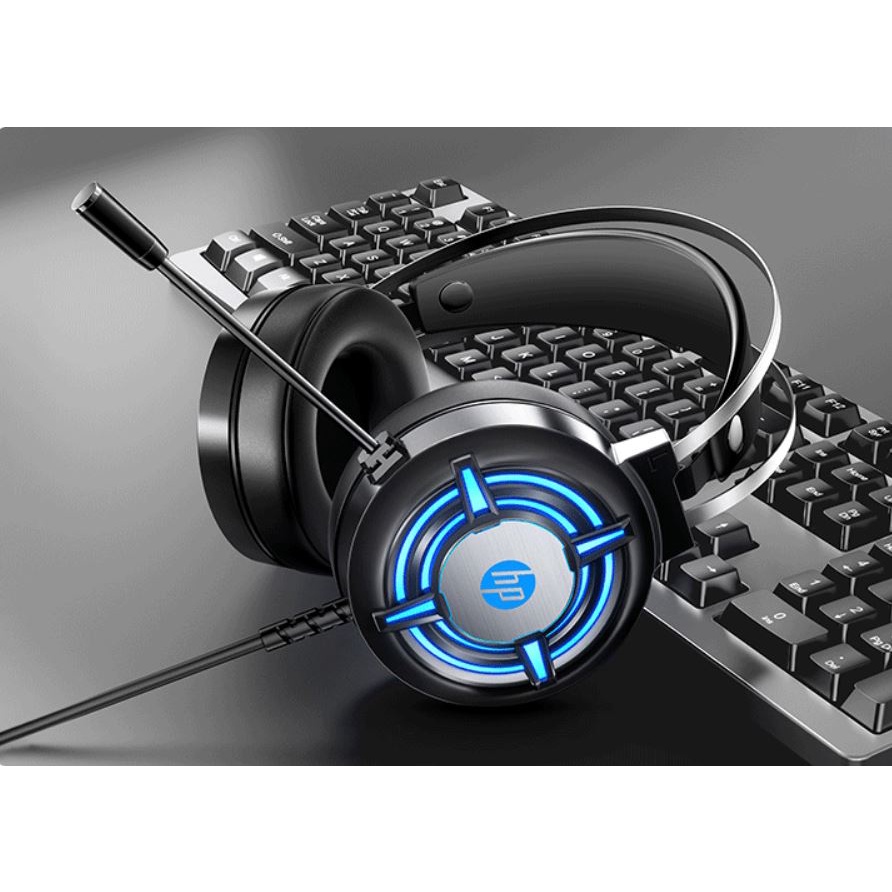 Tai nghe Gaming HP H120G, Jack USB 7.1, Có mic âm thanh cực hay, LED 7 màu– Chuyên dụng cho máy vi tính, laptop