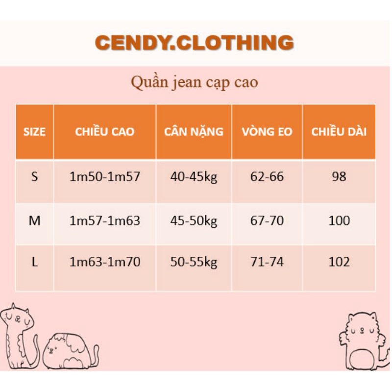Quần Jean Ống Sớ Cạp Cao Tôn Dáng Cendy Clothing - CD017