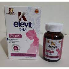 Viên uống Vitamin tổng hợp cho bà bầu bổ sung DHA , Acid Folic - K ELEVIT DHA - Hộp 30 viên