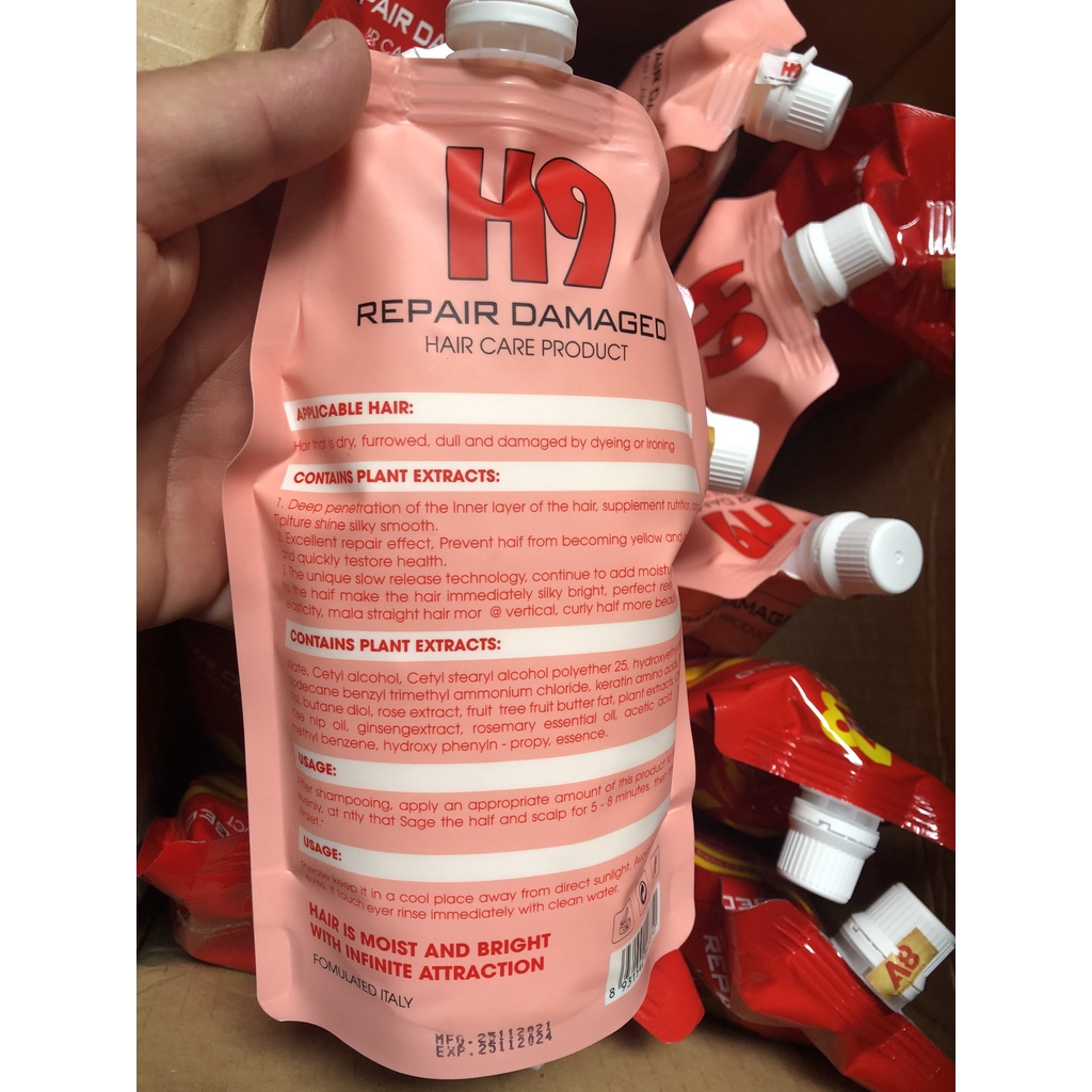 KEM HẤP Ủ TÓC PHỤC HỒI COLLAGEN 3+ H9 - PHỤC HỒI TÓC HƯ TỔN - KHÔ XƠ - CHẺ NGỌN