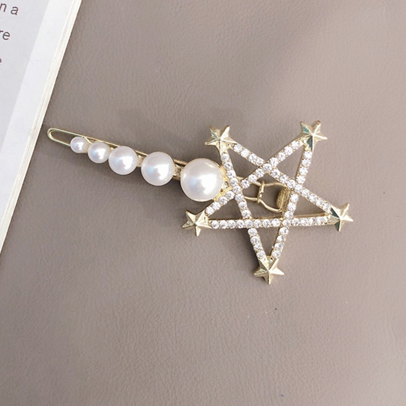 Kẹp Tóc Hình Ngôi Sao / Mặt Trăng Chống Trượt