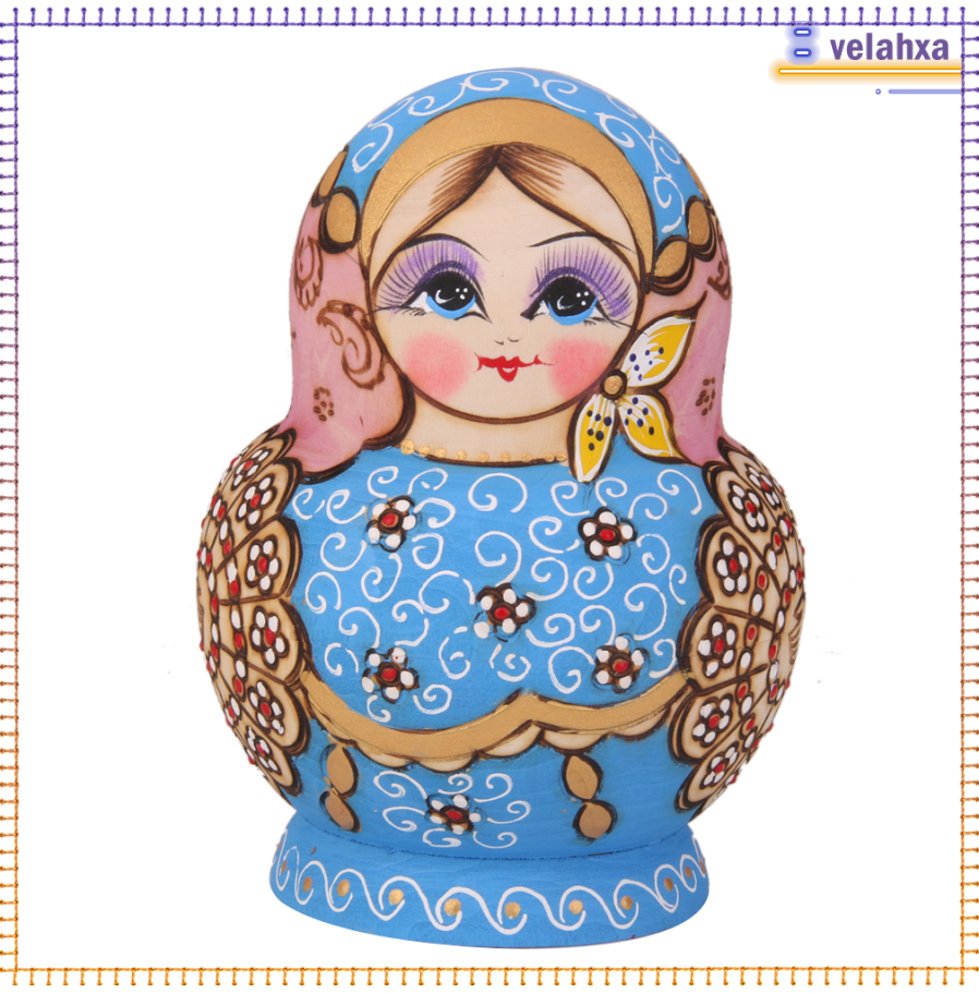 Bộ 10 Búp Bê Nga Matryoshka Bằng Gỗ