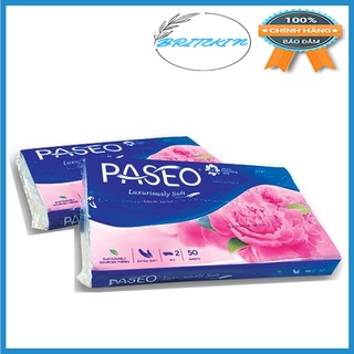 Khăn Giấy Du Lịch Paseo (Gói 50 Tờ x 2 Lớp)