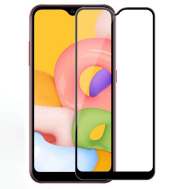 Galaxy A01_Kính cường lực 9D Full keo màn hình cao cấp