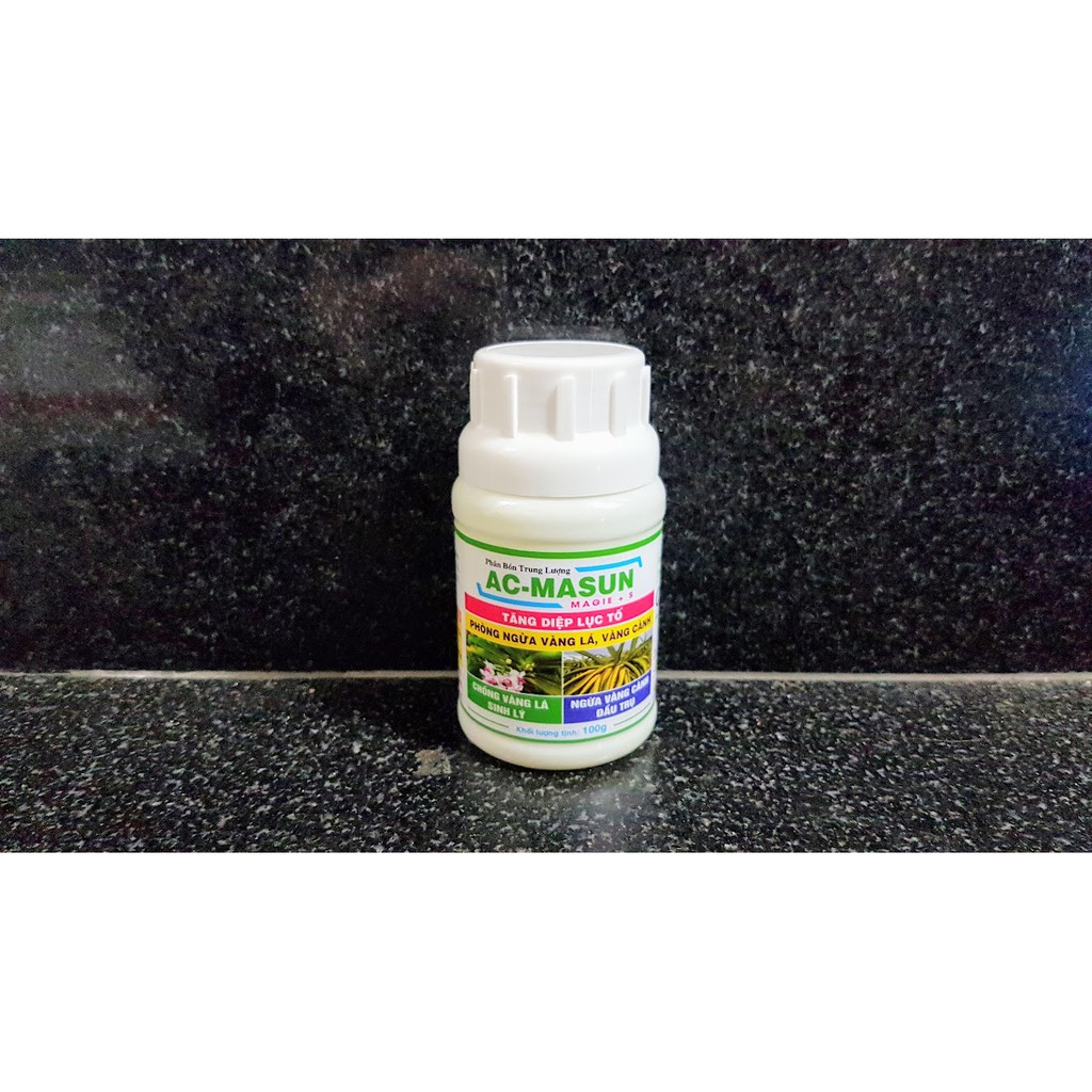 Ac masun phân bón trung lượng chống vàng lá vàng cành cho tất cả các loại cây trông hủ 100ml