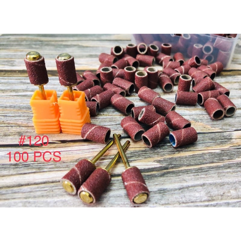 Nhám bọc đầu mài nâu 100 cái/hộp loại thường