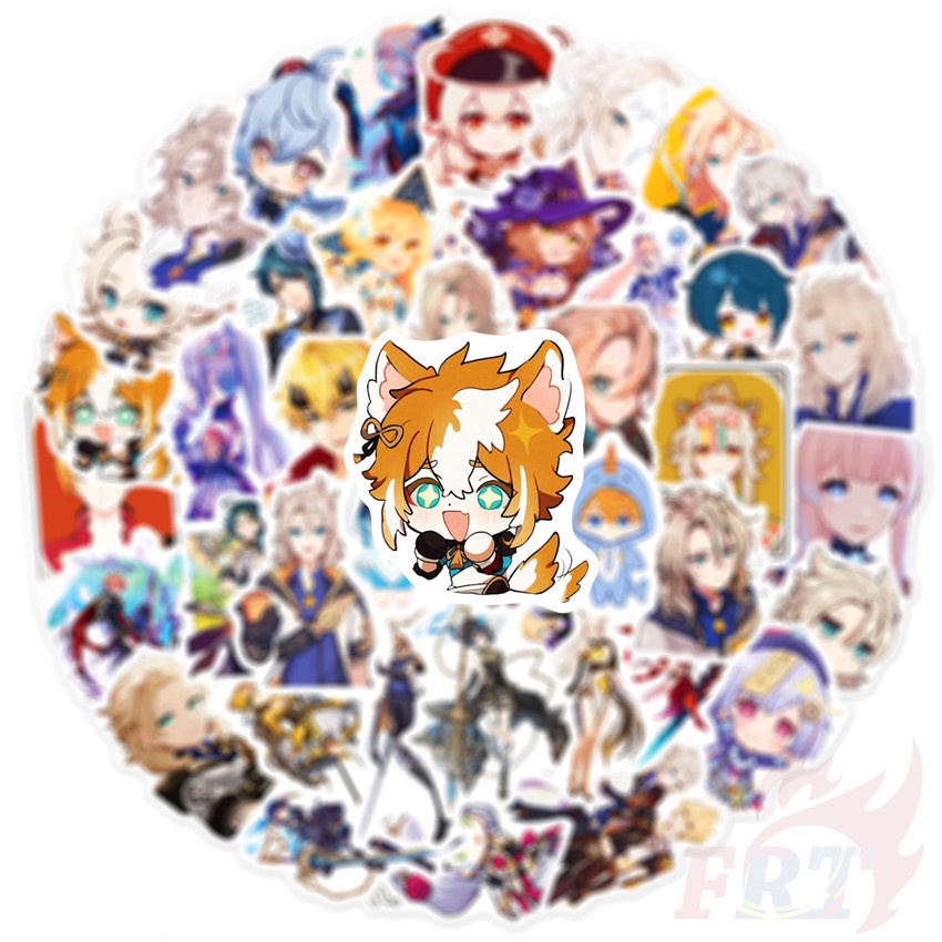 ❉ Genshin Impact - Series 10 Cartoon Games Stickers ❉ 50Pcs/Set DIY Fashion Luggage Laptop Skateboard Doodle Decals Stickers