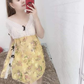 ĐẦM VOAN KÈM QUẦN 39K