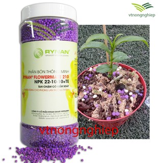 Phân bón thông minh Rynan flowermate 210 hộp 1250(g) - phân bón tan chậm - phân bón npk 22-10-10+TE