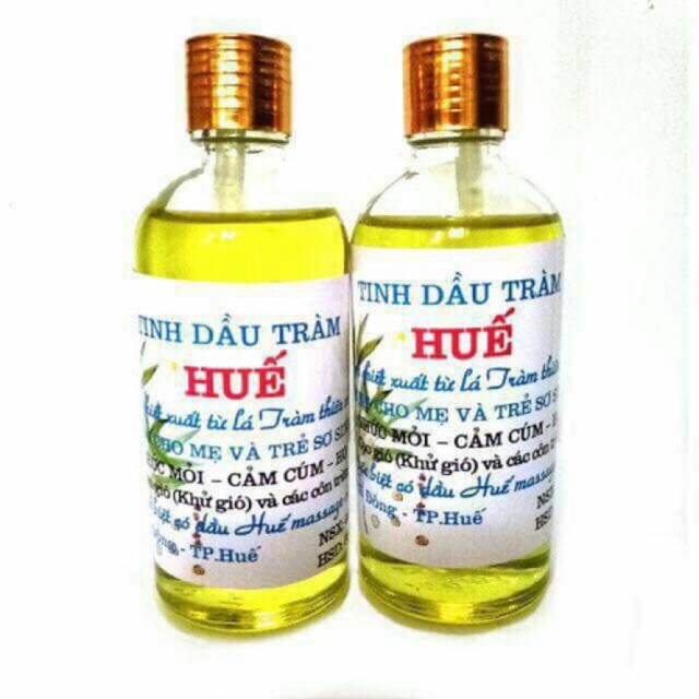 Combo 3 lọ tinh dầu tràm TRÒN Huế nguyên chất