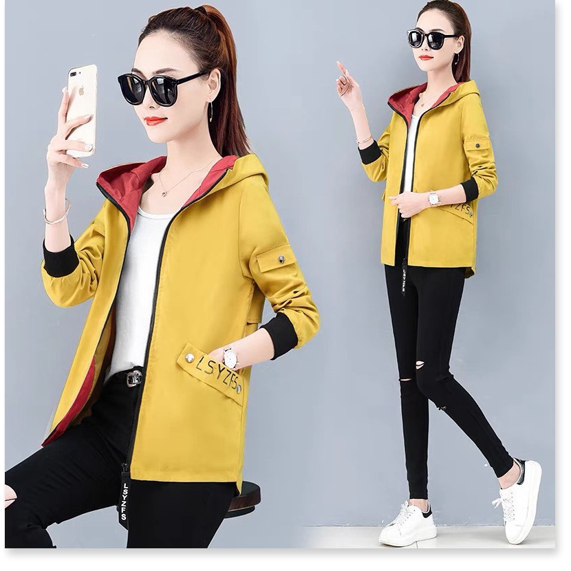 ÁO KHOÁC NỮ CHỐNG NĂNG CẢN GIÓ ĐI MƯA PHONG CÁCH HÀN ĐẸP SANG