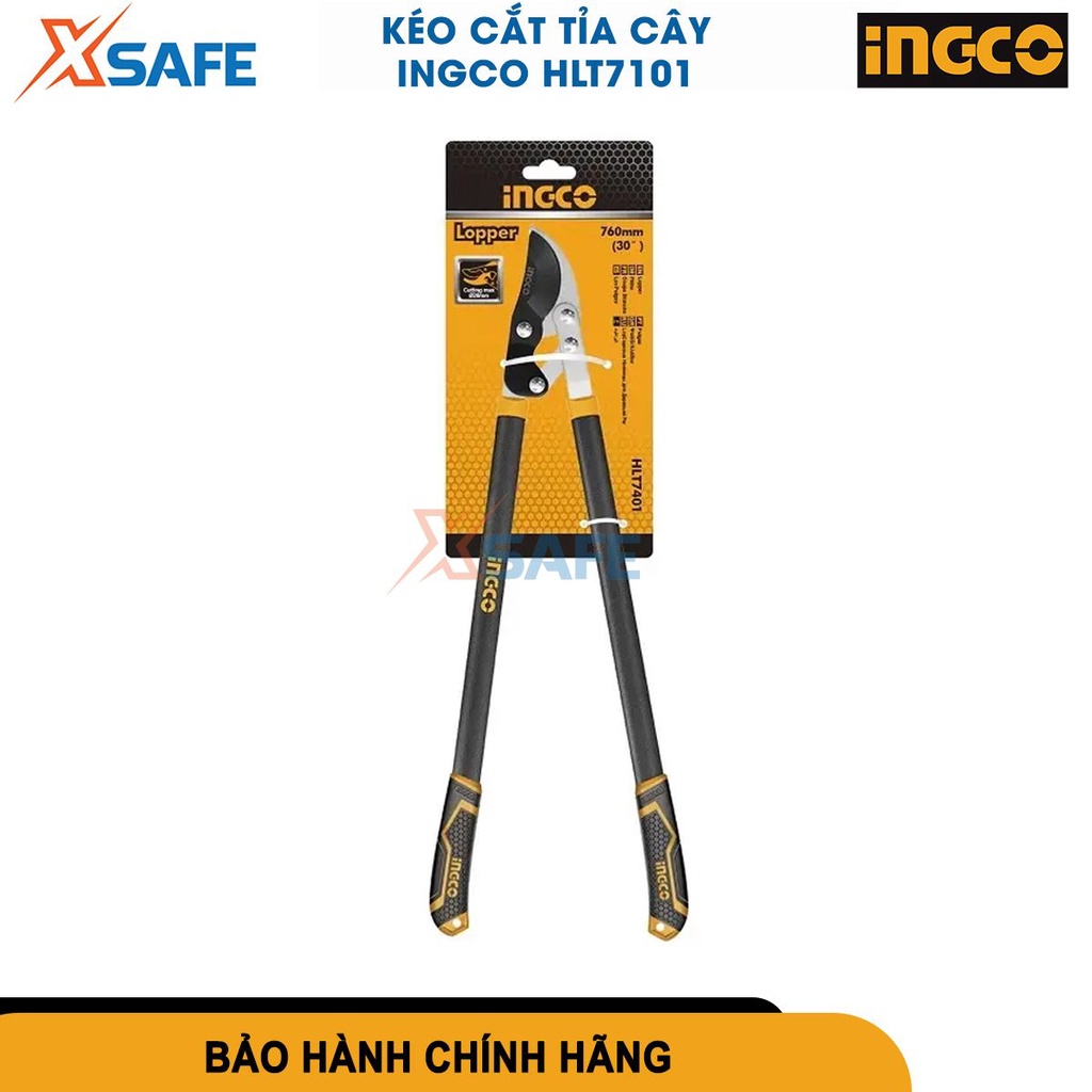 Kéo cắt tỉa cây cảnh INGCO HLT7101 chiều dài 29inch/725mm lưỡi hợp kim thép, tay cầm chống trơn trượt[CHÍNH HÃNG][XSAFE]