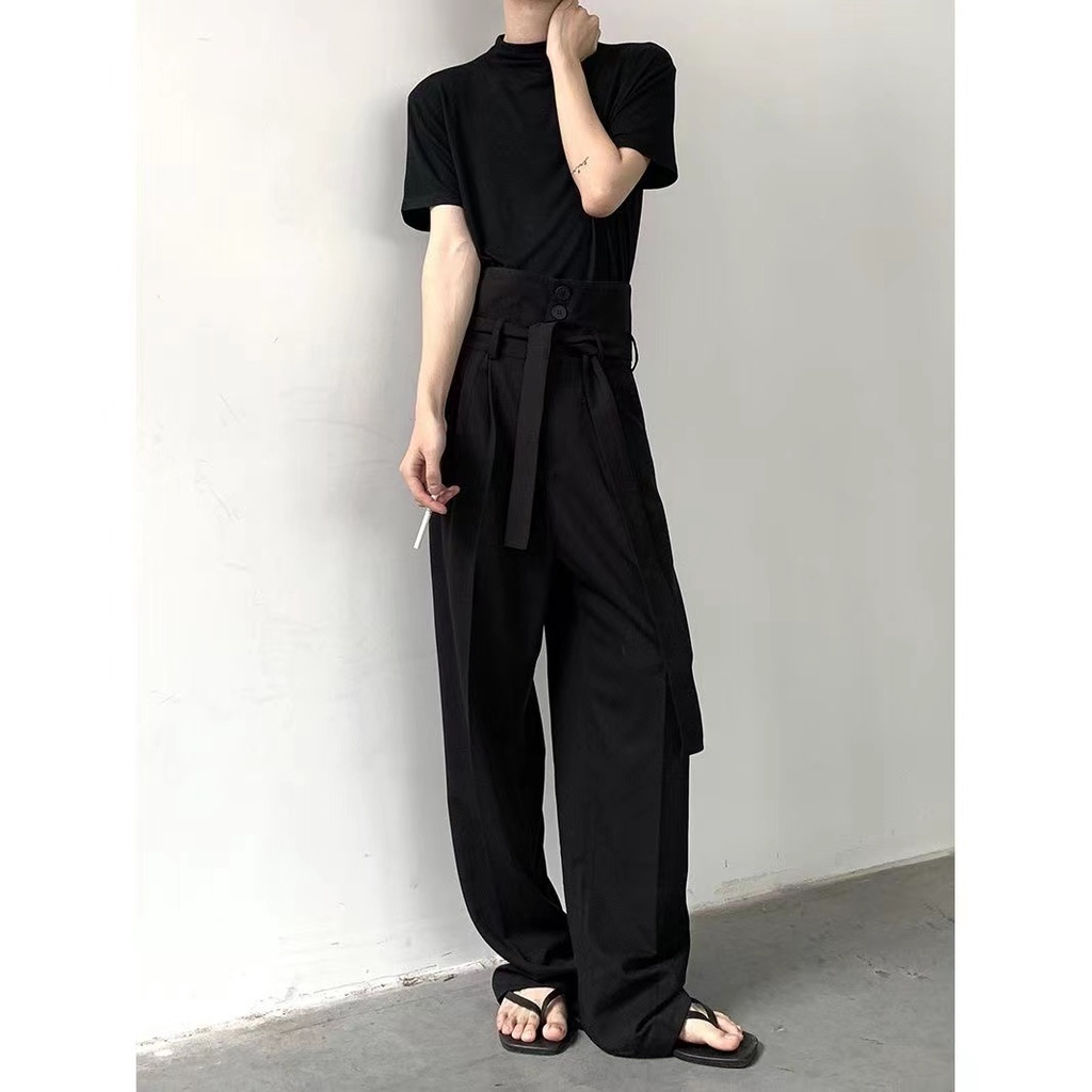 Quần Dài Lưng Cao Kiểu Dáng Đơn Giản Phong Cách Nhật Bản Cho Bé Trai