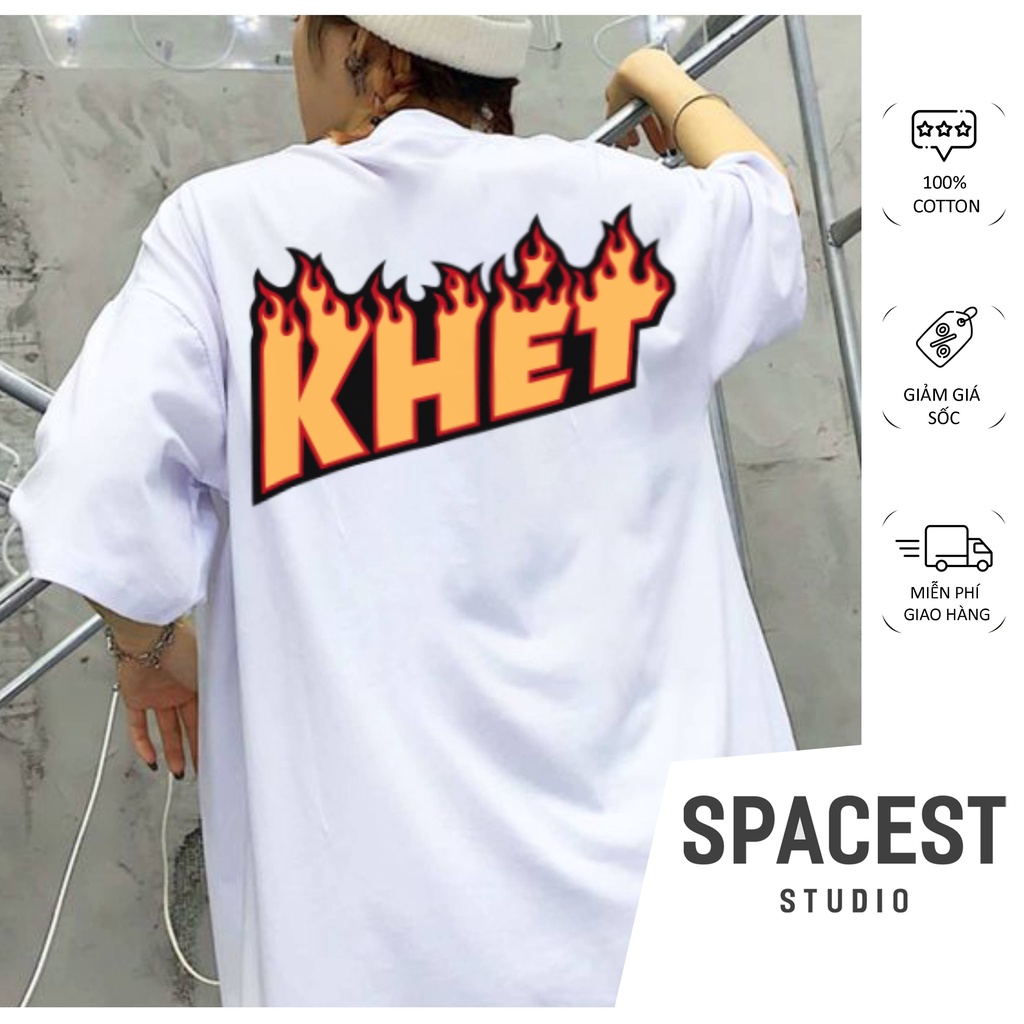 Áo Phông Tay Lỡ Form Rộng KHÉT Spacest, Áo Thun Basic Nam Nữ Unisex TV5106