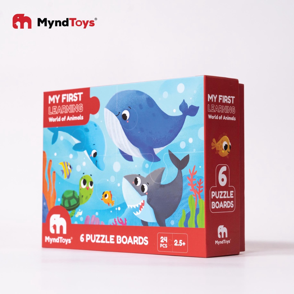 Đồ Chơi Xếp Hình Thông Minh MyndToys - My First Learning - Hai Chủ Đề Dành Cho Bé Trên 2 Tuổi Bắt Đầu Tập Xếp Hình