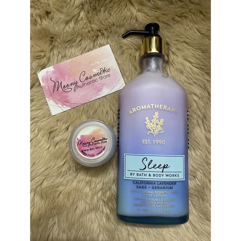 Lotion Sữa dưỡng thể Aromatherapy Bath & Body works Bbw Sleep/Relaxing/sea salt/earth/Water/Air/Aloe,...192ml
