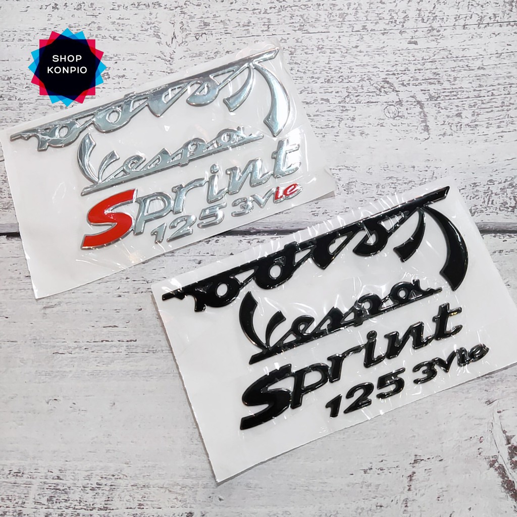Bộ Tem Decal Vespa Sprint 125 3V LE Chống Thấm Nước Chống Bay Màu
