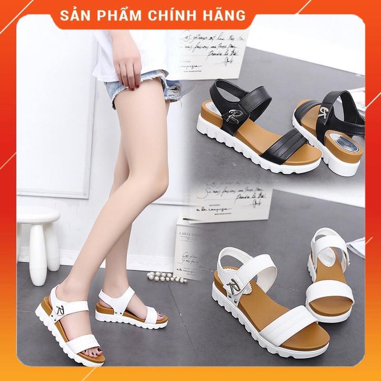 [kèm video thật ] - Dép quai hậu  siêu nhẹ, đế cao 3p tôn dáng, phù hợp mọi lứa tuổi, chất da mềm