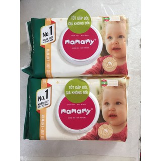 Giấy ướt mamamy 80 tờ màu xanh không mùi