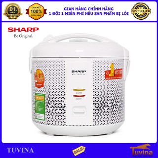 Nồi Cơm Điện Sharp 1.8 Lít KS-181TJV - Hàng Chính Hãng (Bảo Hành 12 Tháng)
