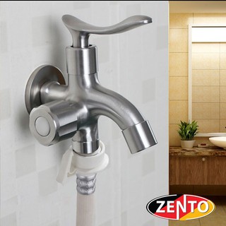 Vòi xả lạnh inox304 đa năng 2 đầu zento sus723