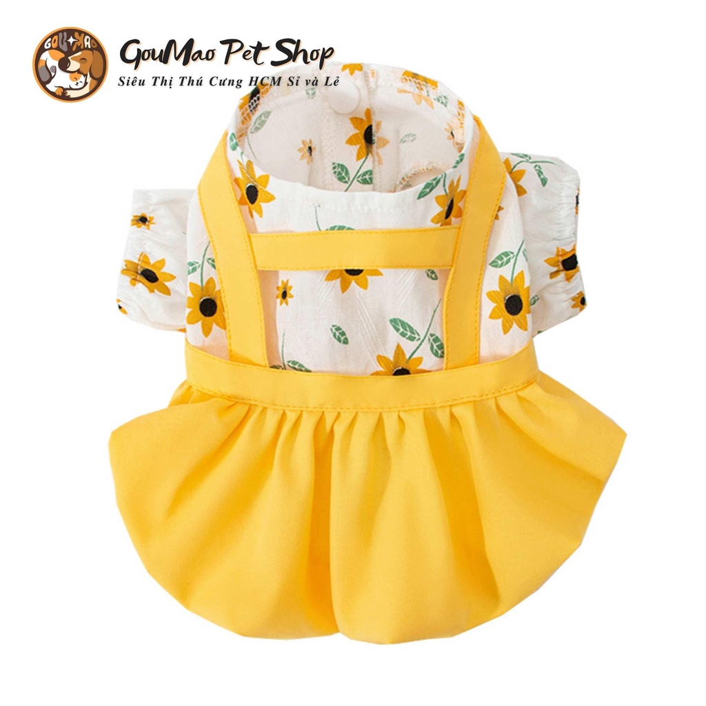 VÁY HƯỚNG DƯƠNG MÙA HÈ DÀNH CHO CHÓ MÈO - GOUMAO PET