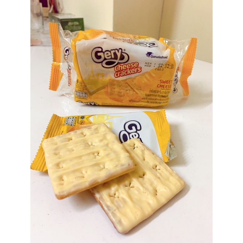 Bánh Quy Phô Mai Gery Cheese Crackers 100g(5 thanh/pcsx20g)