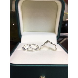 Nhẫn vương miện bạc Minh Tâm Jewelry, Nhẫn bạc ta vương miện lá nguyệt quế
