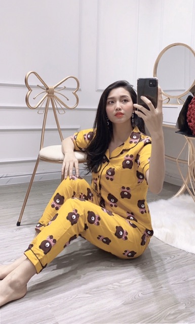 Bộ Pijama Quần Dài Áo Cộc | BigBuy360 - bigbuy360.vn