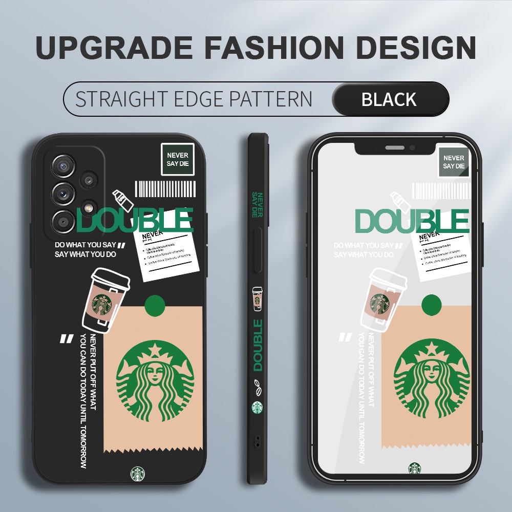 Ốp Điện Thoại Silicon Dẻo Họa Tiết Logo Starbucks Độc Đáo Cho Samsung Galaxy A33 A53 A73 5G A23 A13