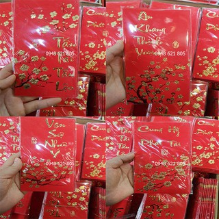 [HÀNG SẴN] Combo 6 bao lì xì TẾT 2021, nhiều mẫu mới đẹp đóng gói 6c/túi
