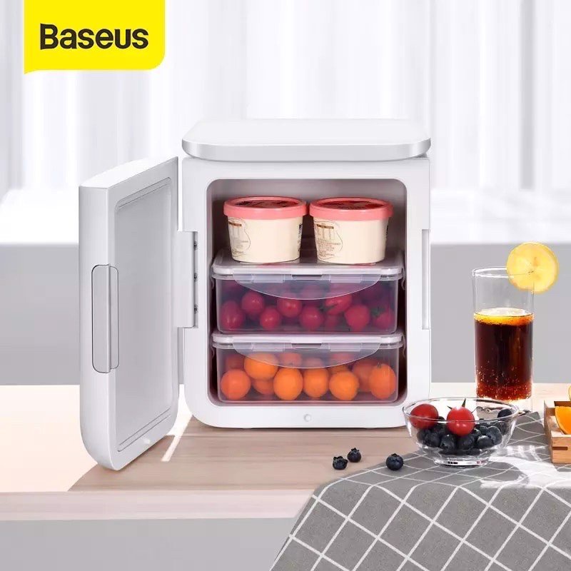 Tủ mát đựng mỹ phẩm Baseus Igloo Mini (6L, 220V, làm mát và giữ ấm)