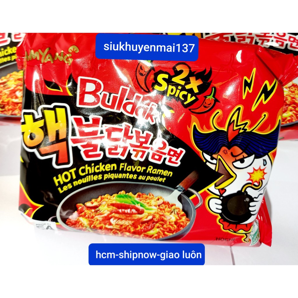 mì siêu cay hàn quốc samyang 2x ,140 gr gói