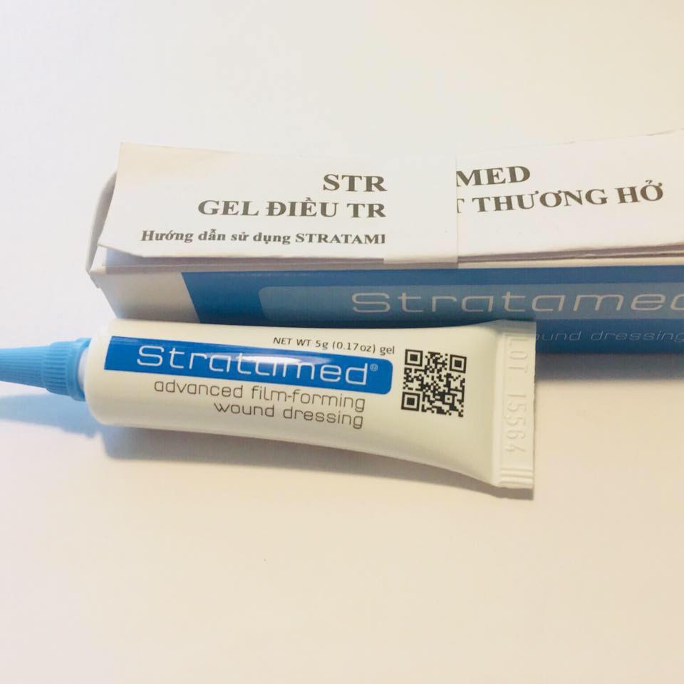 Kem sẹo Stratamed 5g hỗ trợ làm lành vết thương hở và giúp mờ sẹo thâm, sẹo lồi, sẹo lõm