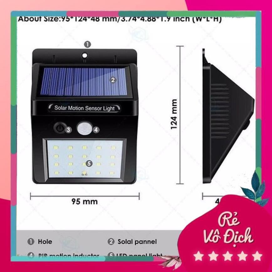 [ Hot Deal ]  Đèn Đường NLMT Solar Light - Đèn ốp tường siêu sáng - Sản Phẩm Chính Hãng - Bảo Hành 24 Tháng !!!!