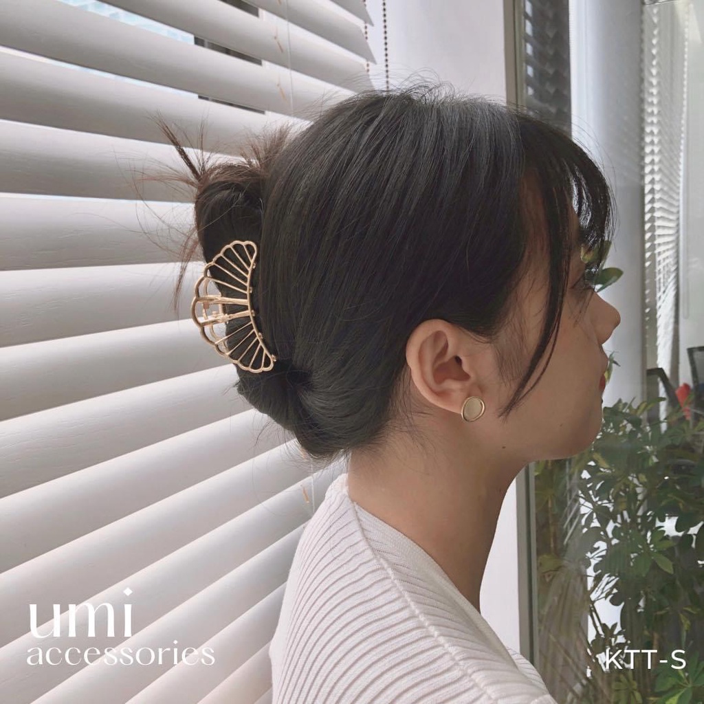 Kẹp Tóc Hàn Quốc Càng Cua Kim Loại Hot Trend Nhiều Mẫu UMI GKTT-13