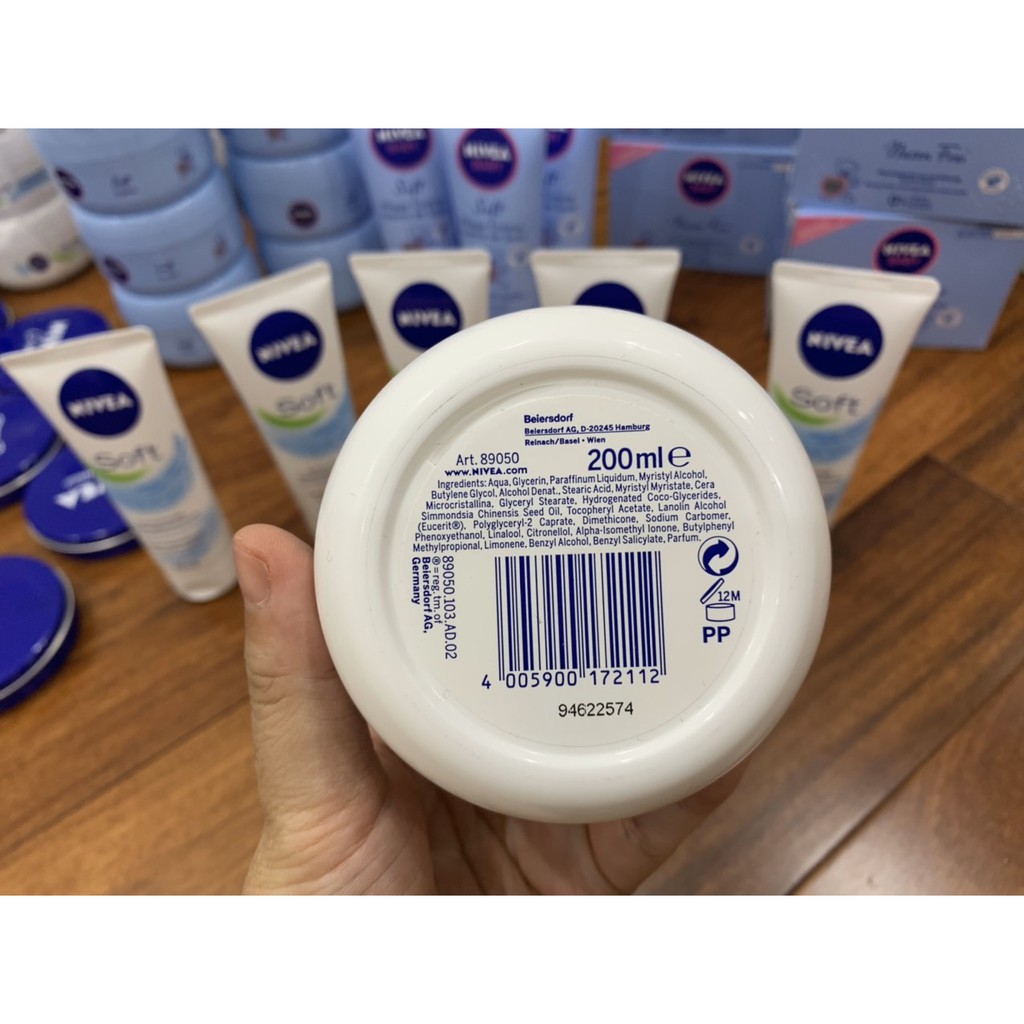 Dưỡng ẩm - Nivea Soft - (200ml)chuẩn nội địa Đức 🇩🇪 - Nội địa Đức- Cam Kết Uy Tín 100%