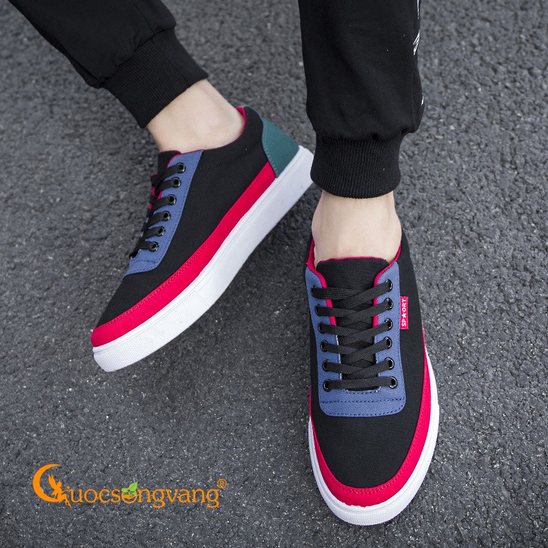 Giày vải nam buộc dây giày nam thể thao nhiều màu GLG092 Cuocsongvang