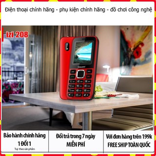 Điện Thoại Masstel IZi 208  Chữ To ,Loa To pin siêu khỏe - Chính Hãng