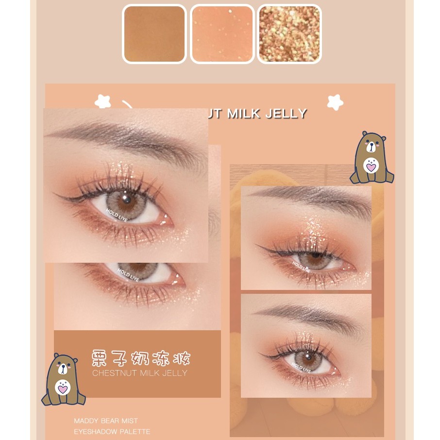 [ HOLD LIVE ] Bảng Phấn Mắt 9 Ô Màu HOLDLIVE Gấu Tím Maddie Bear HL469 | BigBuy360 - bigbuy360.vn