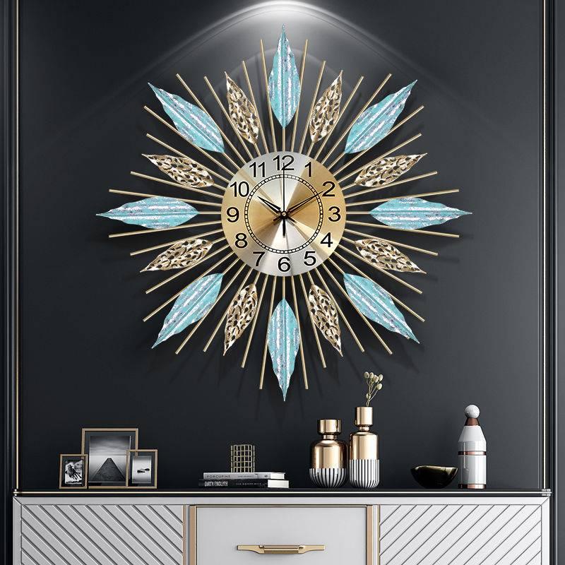 Living room wall clock, art decoration clock, decorative digital wall clock.1