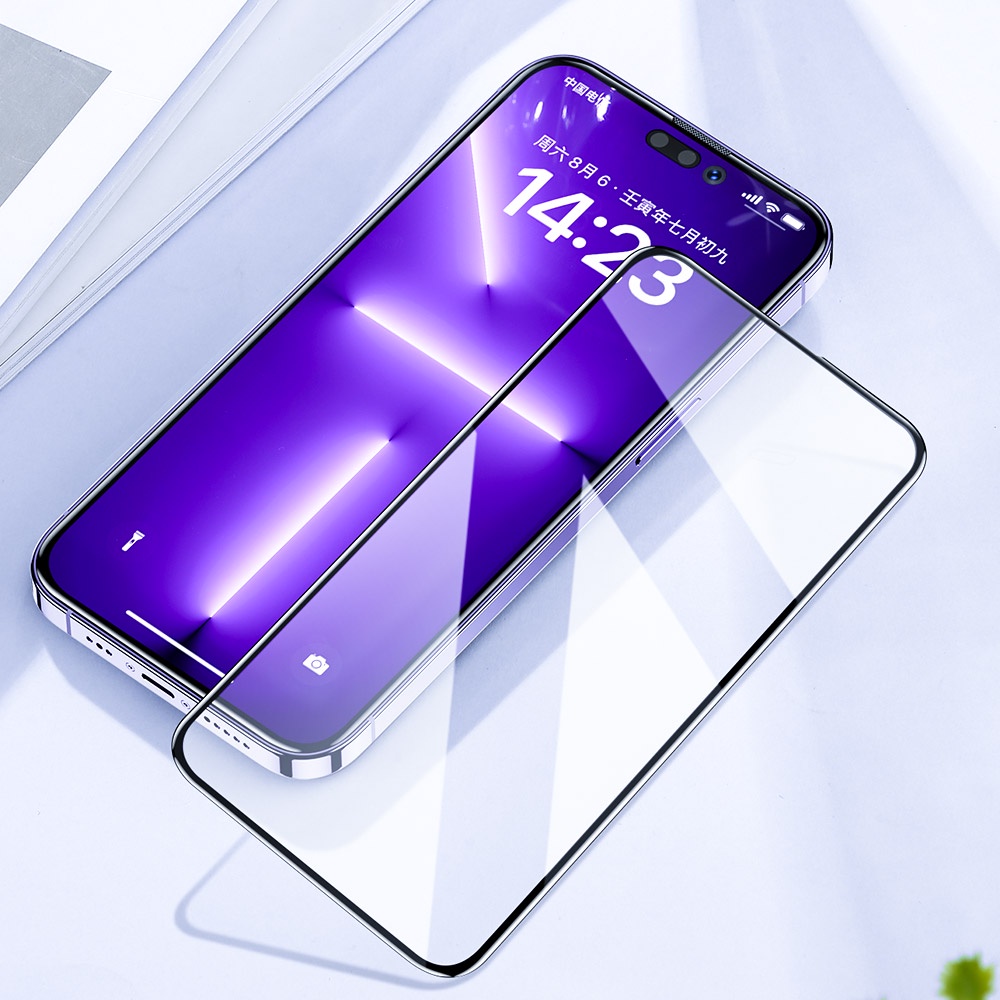 SmartDevil Kính cường lực toàn màn hình điện thoại HD chống bụi bẩn thích hợp cho iPhone 14/ 14 Pro/ 14 Plus/ 14 Pro Max